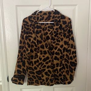 Leopard fo-blazer top